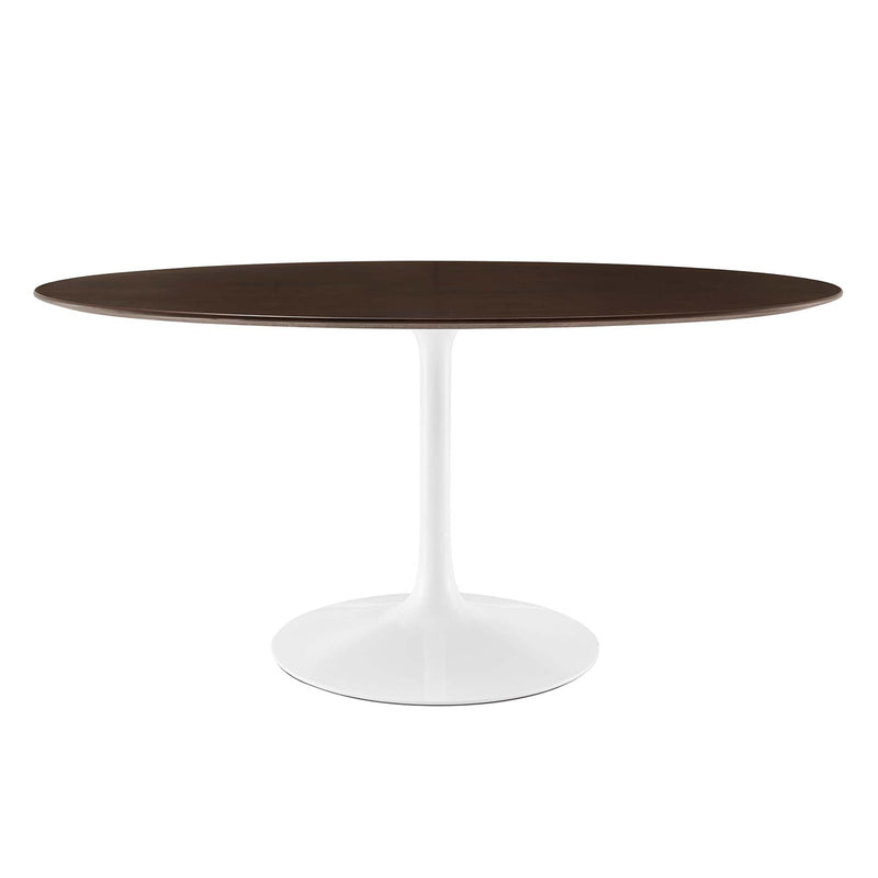 Lippa 60" Oval Cherry Walnut Wood Dining Table by Modway
