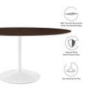 Lippa 60" Oval Cherry Walnut Wood Dining Table by Modway by HouseOfZazla