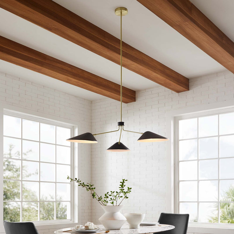 Journey 3-Light 14" Arm Pendant by Modway, photo 7 of 7