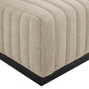 Conjure Channel Tufted Upholstered Fabric Ottoman by HouseOfZazla