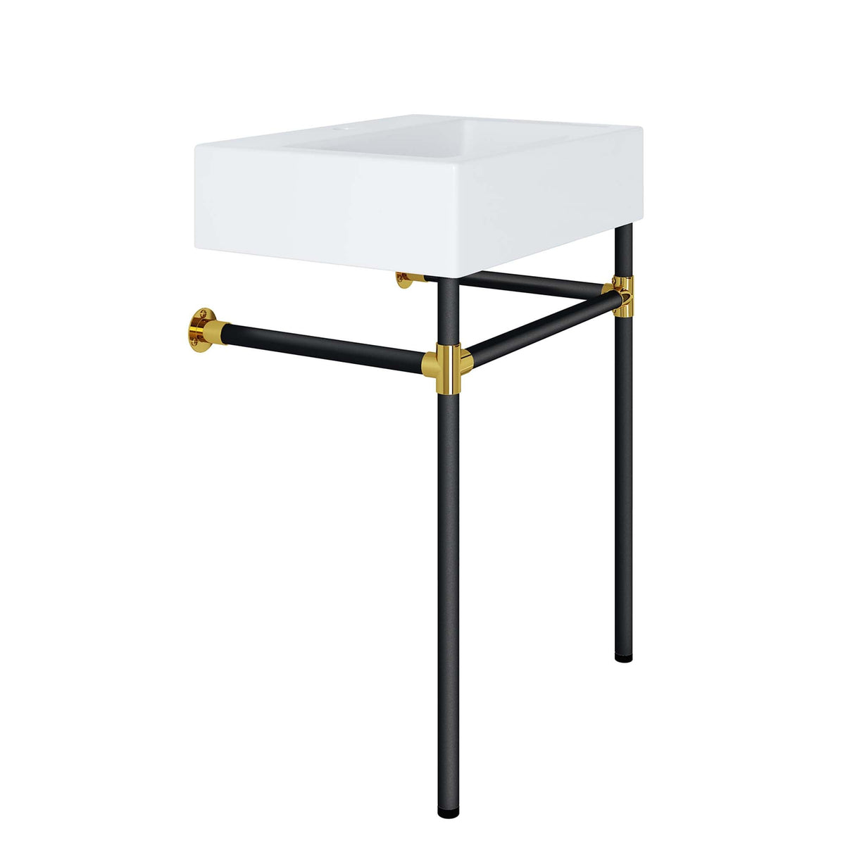 Redeem 24" Wall-Mount Black Stainless Steel Bathroom Vanity, photo 4 of 7
