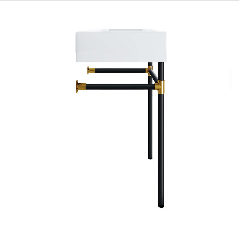 Redeem 24" Wall-Mount Black Stainless Steel Bathroom Vanity, photo 5 of 7