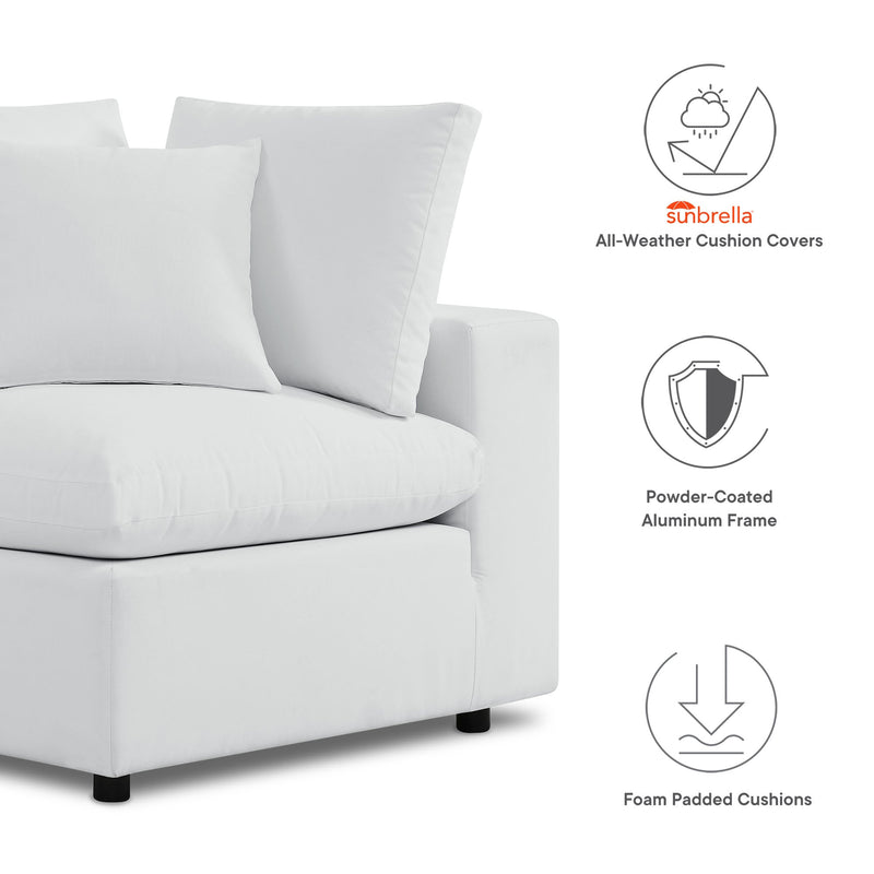 Commix 5-Piece Sunbrella Outdoor Patio Sectional Sofa by Modway, photo 2 of 7