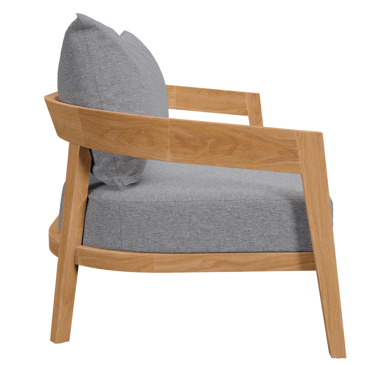 Brisbane Teak Wood Outdoor Patio Loveseat by Modway, photo 17 of 21