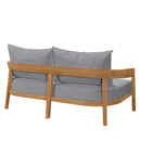 Brisbane Teak Wood Outdoor Patio Loveseat by Modway by HouseOfZazla