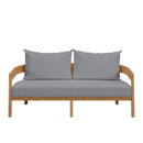 Brisbane Teak Wood Outdoor Patio Loveseat by Modway by HouseOfZazla