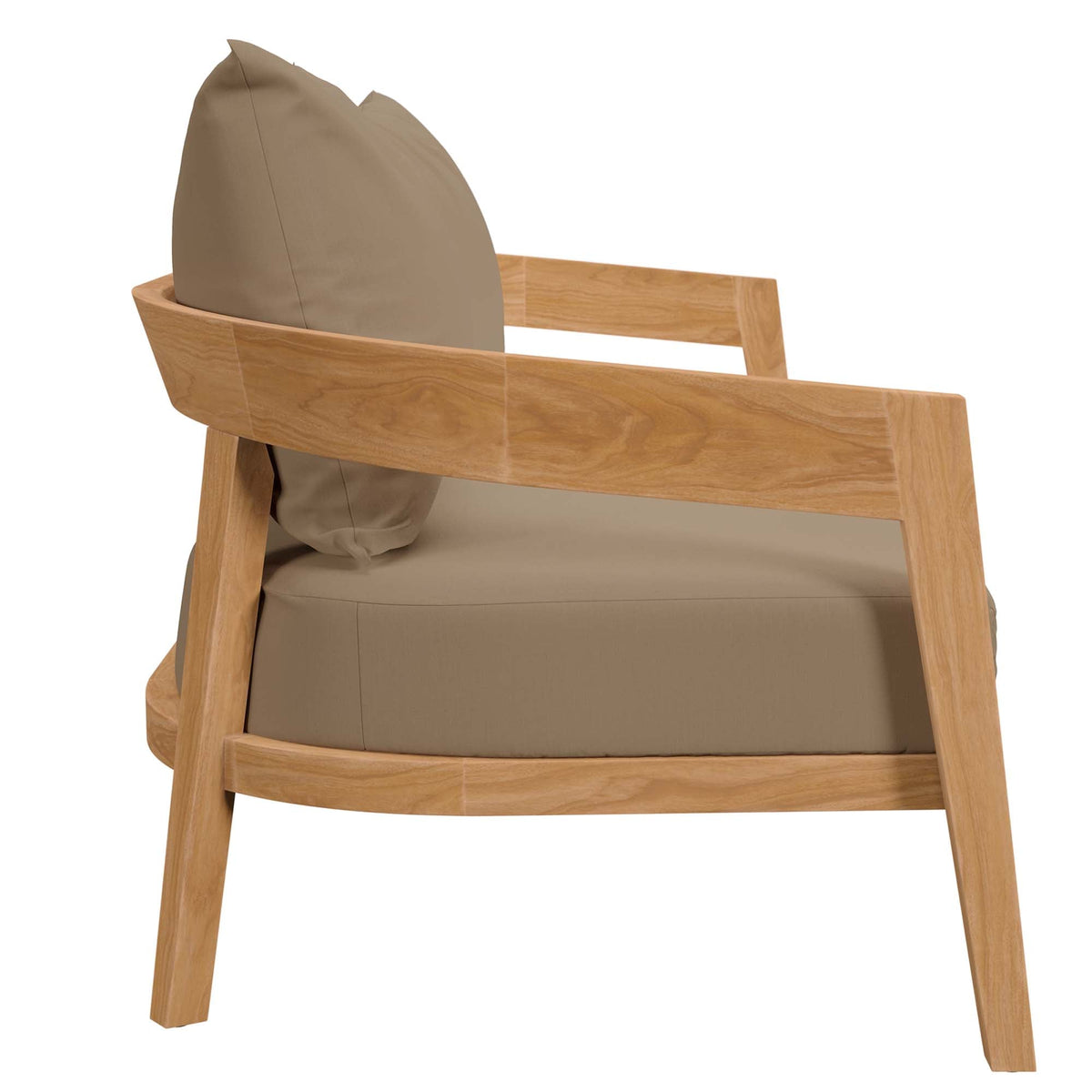 Brisbane Teak Wood Outdoor Patio Loveseat by Modway, photo 3 of 21