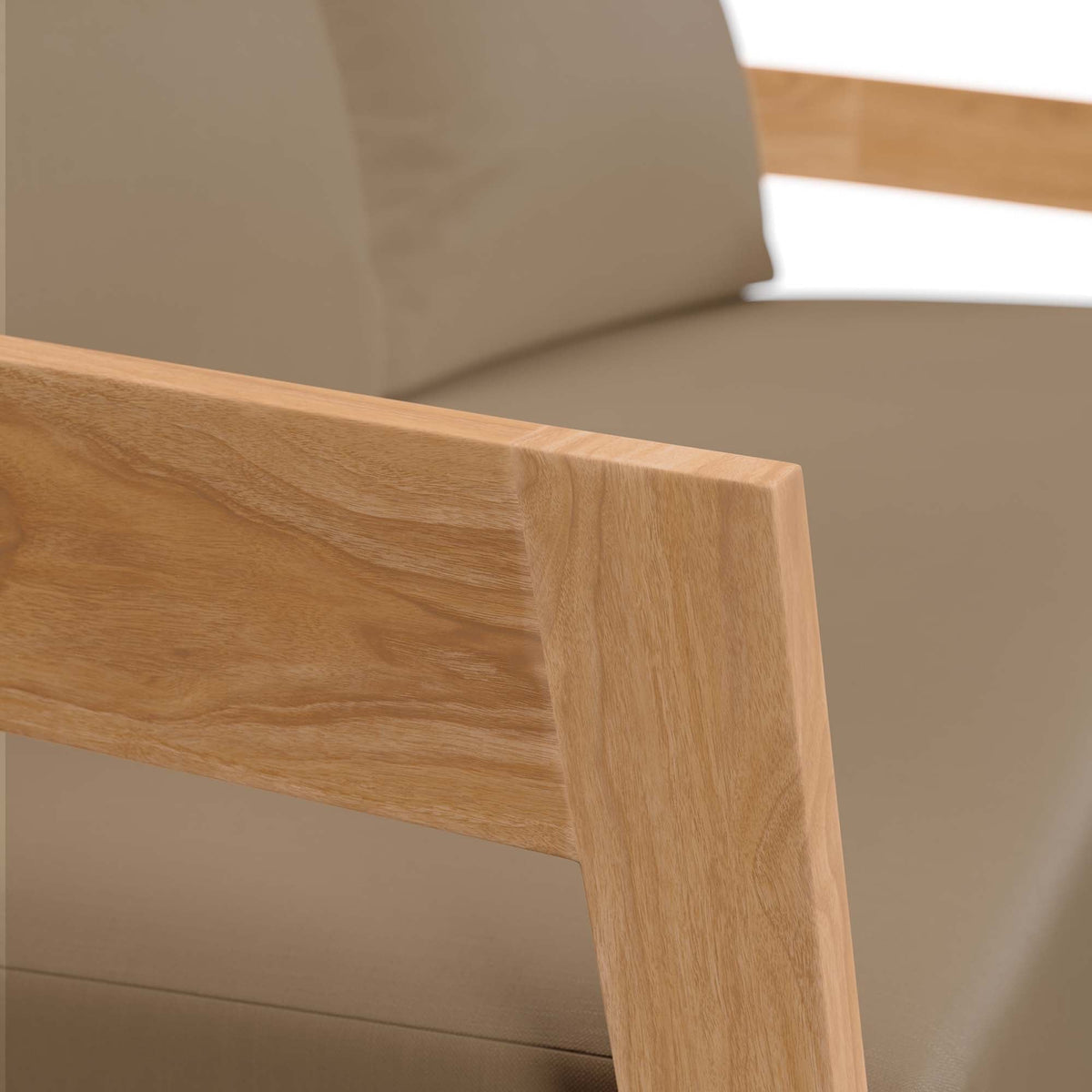 Brisbane Teak Wood Outdoor Patio Loveseat by Modway, photo 6 of 21