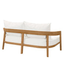 Brisbane Teak Wood Outdoor Patio Loveseat by Modway by HouseOfZazla