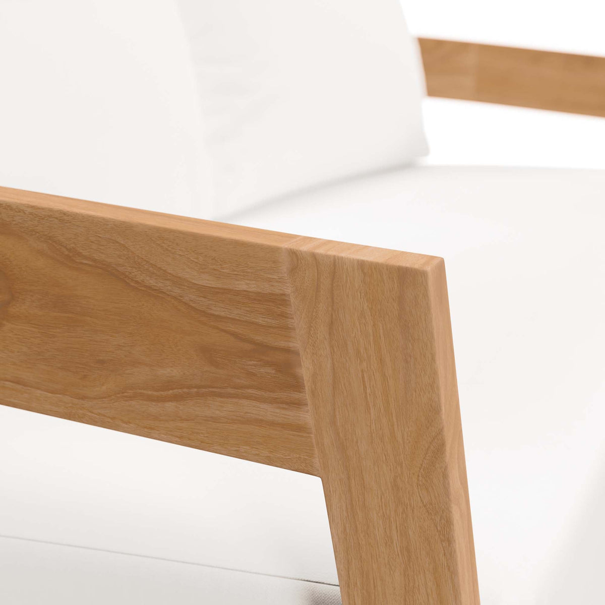 Brisbane Teak Wood Outdoor Patio Loveseat by Modway, photo 10 of 21