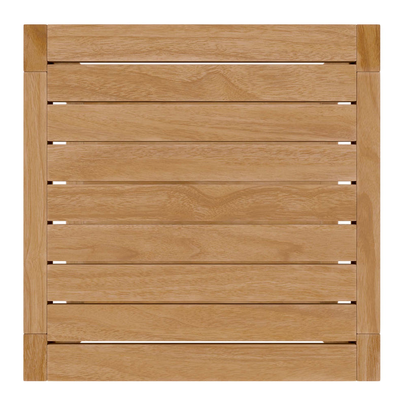 Carlsbad Teak Wood Outdoor Patio Side Table by Modway, photo 5 of 7