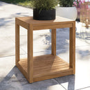 Carlsbad Teak Wood Outdoor Patio Side Table by Modway by HouseOfZazla