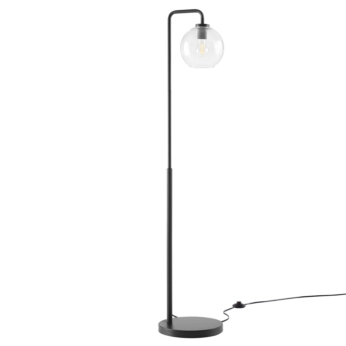 Silo Glass Globe Glass and Metal Floor Lamp by Modway, photo 14 of 14