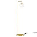 Silo Glass Globe Glass and Metal Floor Lamp by Modway by HouseOfZazla