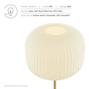 Reprise Glass Sphere Glass and Metal Table Lamp by Modway by HouseOfZazla