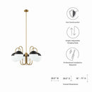 Stellar 5-Light Chandelier by Modway by HouseOfZazla