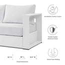 Tahoe Outdoor Patio Powder-Coated Aluminum Sofa by Modway by HouseOfZazla