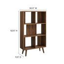 Transmit 5 Shelf Wood Grain Bookcase by Modway by HouseOfZazla