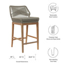 Wellspring 3-Piece Outdoor Patio Teak Wood Bar Set by Modway by HouseOfZazla
