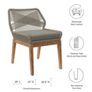 Wellspring Outdoor Patio Teak Wood Dining Chair by Modway