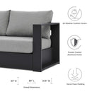 Tahoe 3-Piece Outdoor Patio Powder-Coated Aluminum Set by Modway by HouseOfZazla