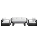 Tahoe 4-Piece Outdoor Patio Powder-Coated Aluminum Set by Modway by HouseOfZazla