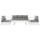 Tahoe 4-Piece Outdoor Patio Powder-Coated Aluminum Set by Modway by HouseOfZazla