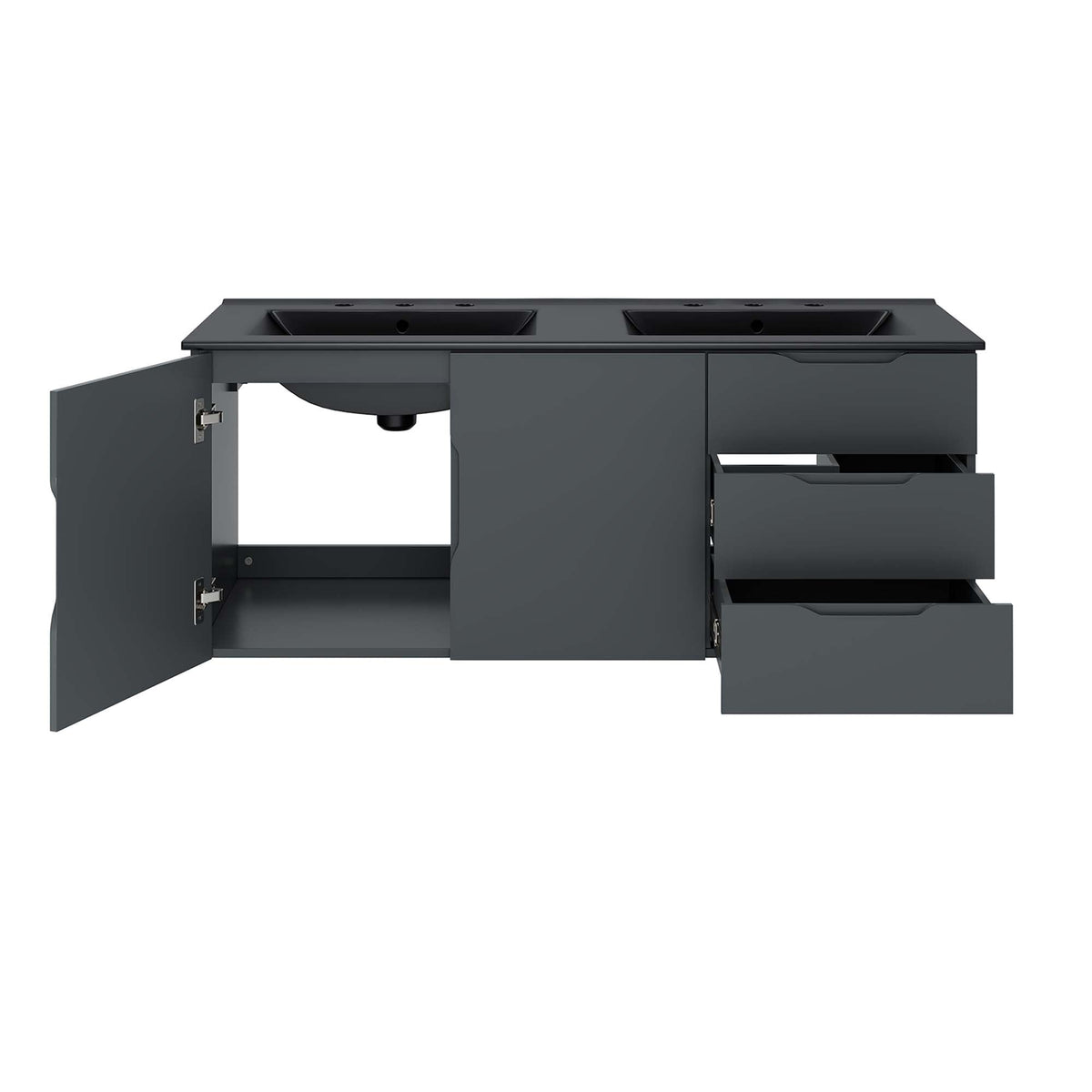 Vitality 48" Double Sink Bathroom Vanity by Modway, photo 5 of 28