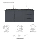 Vitality 48" Double Sink Bathroom Vanity by Modway by HouseOfZazla