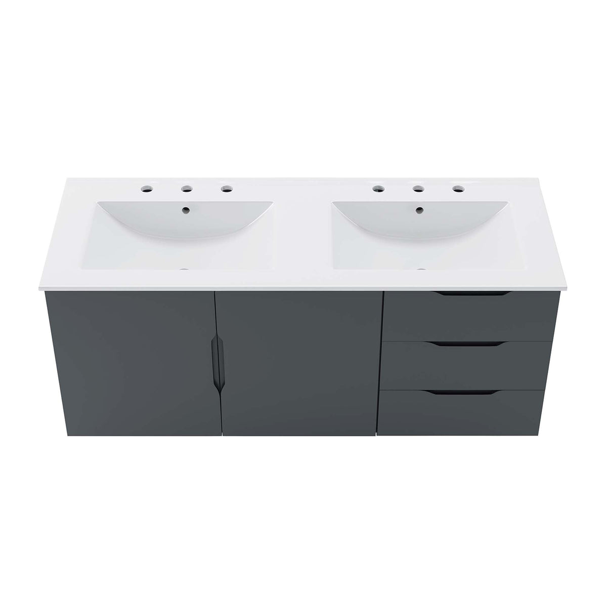 Vitality 48" Double Sink Bathroom Vanity by Modway, photo 11 of 28