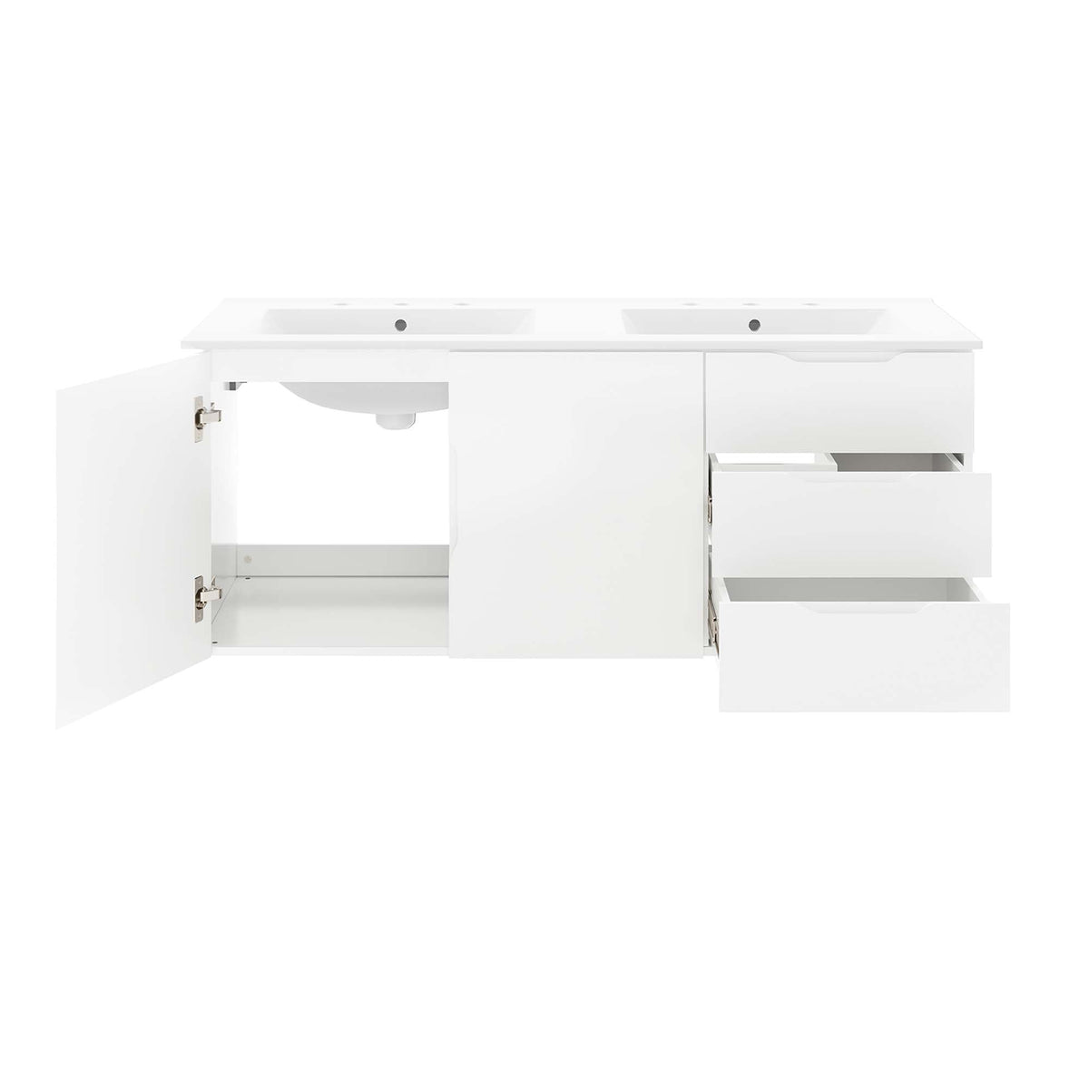 Vitality 48" Double Sink Bathroom Vanity by Modway, photo 15 of 28