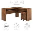 Render Wood Desk and File Cabinet Set by Modway by HouseOfZazla