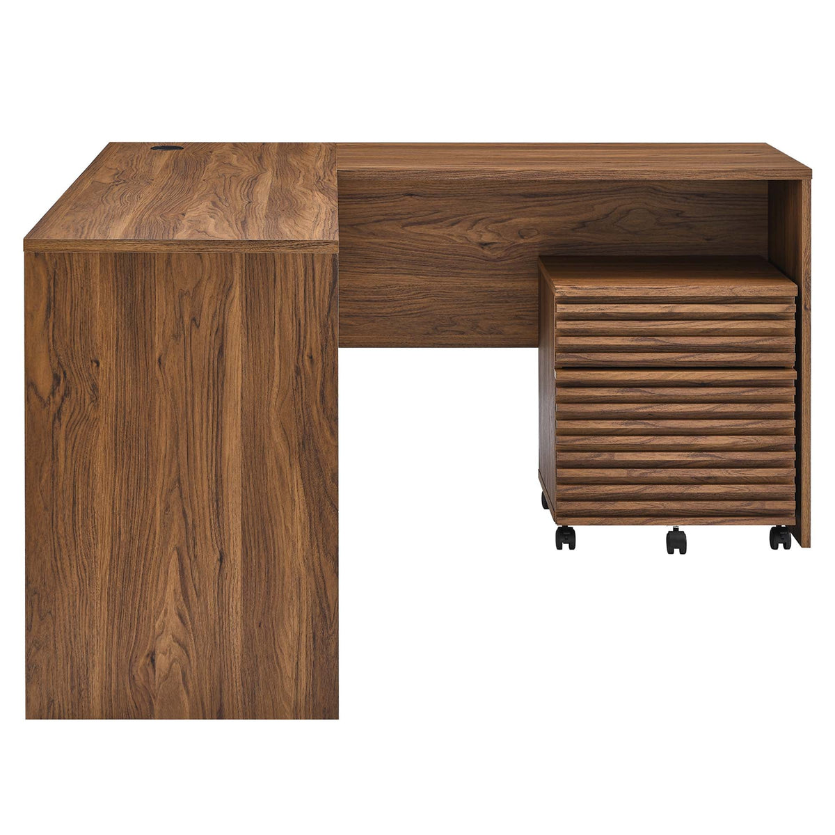 Render Wood Desk and File Cabinet Set by Modway, photo 3 of 7