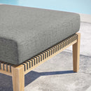 Clearwater Outdoor Patio Teak Wood Ottoman by Modway by HouseOfZazla