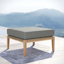 Clearwater Outdoor Patio Teak Wood Ottoman by Modway by HouseOfZazla