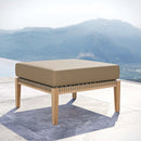 Clearwater Outdoor Patio Teak Wood Ottoman by Modway by HouseOfZazla