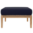 Clearwater Outdoor Patio Teak Wood Ottoman by Modway by HouseOfZazla