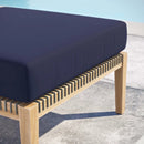 Clearwater Outdoor Patio Teak Wood Ottoman by Modway by HouseOfZazla