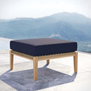 Clearwater Outdoor Patio Teak Wood Ottoman by Modway by HouseOfZazla