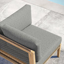 Clearwater Outdoor Patio Teak Wood Corner Chair by Modway by HouseOfZazla
