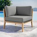 Clearwater Outdoor Patio Teak Wood Corner Chair by Modway by HouseOfZazla