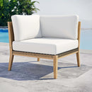 Clearwater Outdoor Patio Teak Wood Corner Chair by Modway by HouseOfZazla