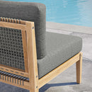 Clearwater Outdoor Patio Teak Wood Armless Chair by Modway by HouseOfZazla