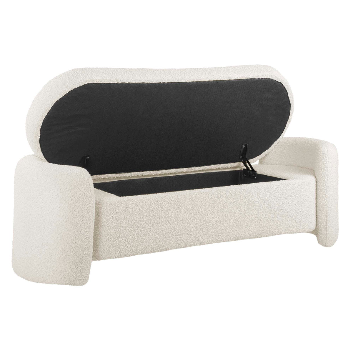 Nebula Boucle Upholstered Bench by Modway, photo 3 of 7