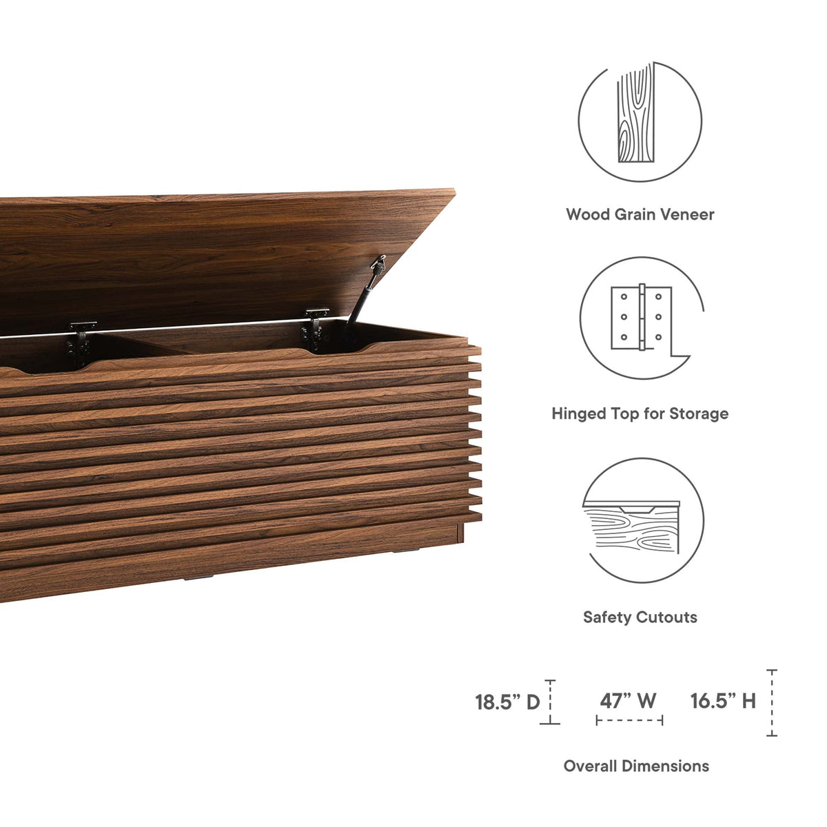Render Storage Bench by Modway, photo 18 of 21