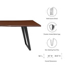 Viggo 96" Live Edge Acacia Wood Dining Table by HouseOfZazla
