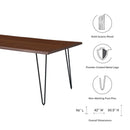 Ardor 96" Live Edge Acacia Wood Dining Table by Modway by HouseOfZazla