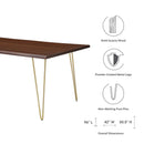 Ardor 96" Live Edge Acacia Wood Dining Table by Modway by HouseOfZazla