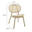Malina Wood Dining Side Chair Set of 2 by Modway by HouseOfZazla