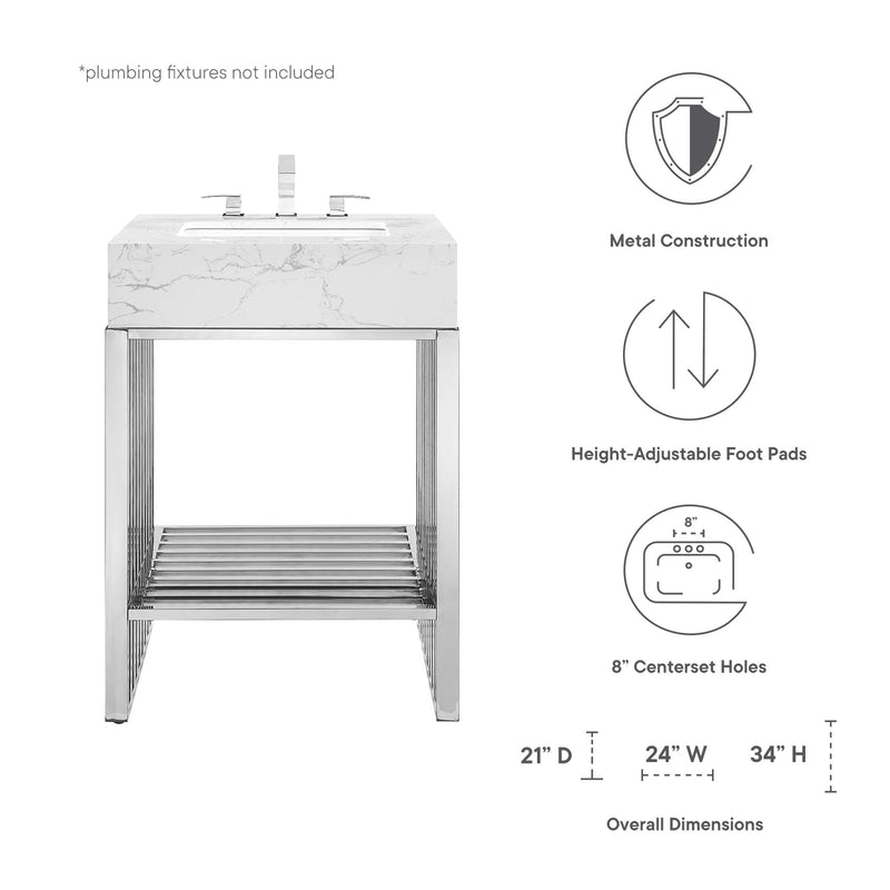 Gridiron 24" Bathroom Vanity by Modway, photo 2 of 7